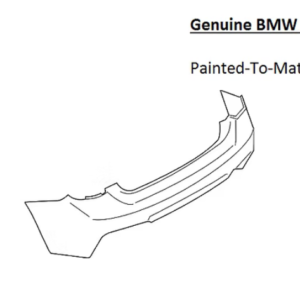Painted 2014-2021 BMW 2 Series 228 230 M235 M240 Rear Bumper Cover | Genuine OEM