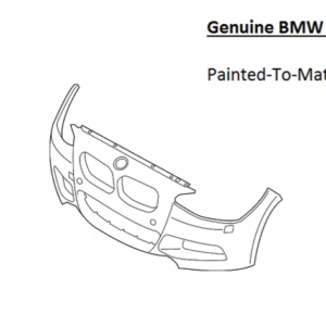 Painted 2014-2021 BMW 2 Series M235 M240 Front Bumper Cover | Genuine OEM