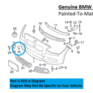 Painted 2014-2021 BMW 228 230 M235 M240 Front Tow Hook Cover | Genuine OEM