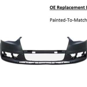 Painted 2015-2016 Audi A3 Quattro Front Bumper | OE Replacement