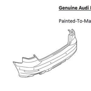Painted 2015-2016 Audi S3 Rear Bumper Cover | Genuine OEM