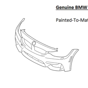 Painted 2015-2018 BMW M3 Front Bumper Cover | Genuine OEM