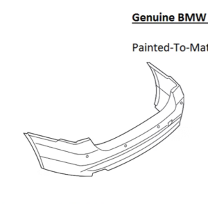 Painted 2015-2018 BMW M3 Rear Bumper Cover | Genuine OEM