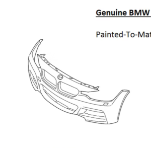 Painted 2015-2020 BMW M4 Front Bumper Cover | Genuine OEM