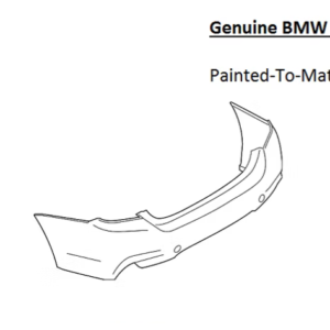 Painted 2015-2020 BMW M4 Rear Bumper Cover | Genuine OEM