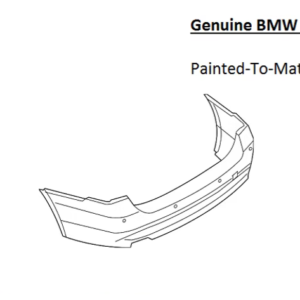Painted 2016-2018 BMW 3 Series 320 328 330 340 Rear Bumper Cover | Genuine OEM
