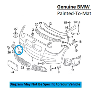 Painted 2016-2018 BMW M2 Front Tow Hook Cover | Genuine OEM
