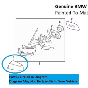 Painted 2016-2019 BMW 6 Series 640 650 Side Mirror Cover | Genuine OEM