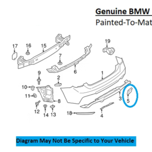 Painted 2016-2021 BMW M2 Rear Tow Hook Cover | Genuine OEM