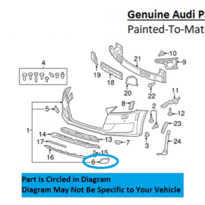 Painted 2016-2023 Audi TT Quattro Headlamp Washer Cover | Genuine OEM