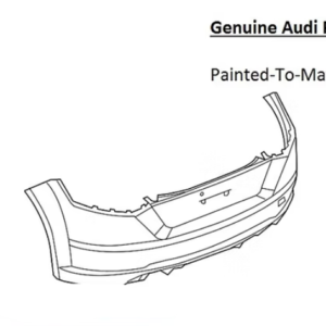 Painted 2016-2023 Audi TT Quattro Rear Bumper | Genuine OEM