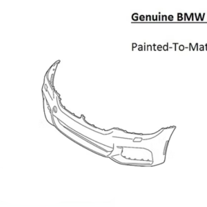 Painted 2017-2020 BMW 5 Series 530 540 550 Front Bumper | Genuine OEM