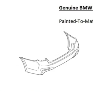 Painted 2017-2020 BMW 5 Series 530 540 550 Rear Bumper | Genuine OEM