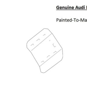 Painted 2017-2024 Audi A4 A4 Quattro Fuel Door | Genuine OEM