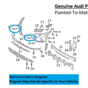 Painted 2018-2020 Audi Q5 Q5 Quattro Headlamp Washer Cover | Genuine OEM