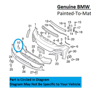 Painted 2018-2021 BMW i3 Front Tow Hook Cover | Genuine OEM