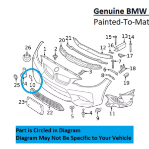 Painted 2019-2021 BMW M2 Front Tow Hook Cover | Genuine OEM