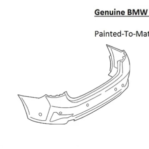 Painted 2019-2022 BMW 3 Series 330 M340 Sedan Rear Bumper Cover | Genuine OEM
