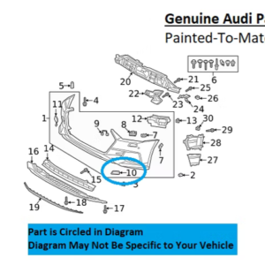 Painted 2019-2023 Audi A7 Sportback Headlamp Washer Cover | Genuine OEM