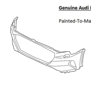 Painted 2019-2023 Audi E-Tron Quattro Front Bumper | Genuine OEM