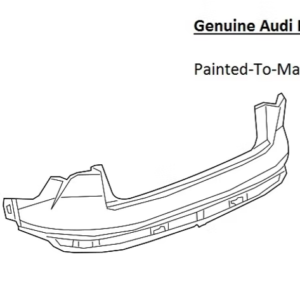 Painted 2019-2023 Audi E-Tron Quattro Rear Bumper | Genuine OEM