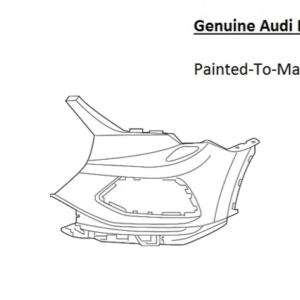 Painted 2019-2024 Audi Q3 Front Bumper Side Panels | Genuine OEM