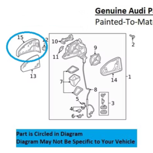 Painted 2019-2024 Audi RS5 Side Mirror Cover | Genuine OEM