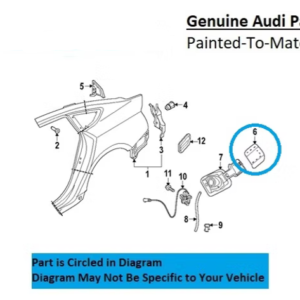 Painted 2019-2024 Audi RS5 Sportsback Fuel Door | Genuine OEM