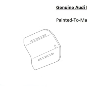 Painted 2019-2025 Audi Q8 Fuel Door | Genuine OEM