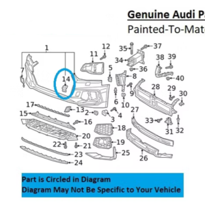 Painted 2019 Audi RS5 Headlamp Washer Cover | Genuine OEM