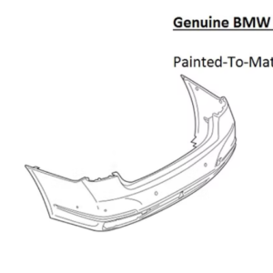 Painted 2020-2022 BMW 7 Series 740 745 750 760 Rear Bumper | Genuine OEM