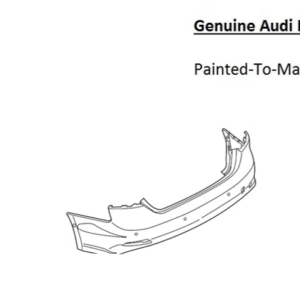 Painted 2020-2024 Audi A5 Sportsback A5 Quattro Rear Bumper | Genuine OEM