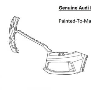 Painted 2020-2024 Audi Q7 Front Bumper | Genuine OEM