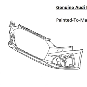 Painted 2020-2024 Audi S4 Front Bumper | Genuine OEM