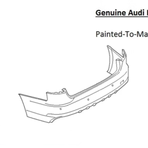 Painted 2020-2024 Audi S4 Rear Bumper | Genuine OEM