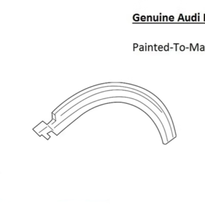 Painted 2020-2025 Audi Q7 Rear Fender Flare (Quarter Panel) | Genuine OEM