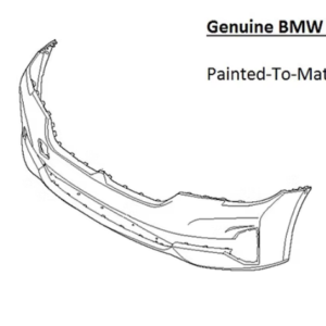 Painted 2021-2023 BMW 5 Series 530 540 550 Front Bumper | Genuine OEM