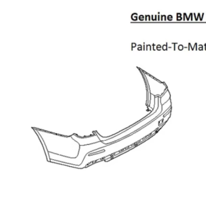 Painted 2021-2023 BMW 5 Series 530 540 550 Rear Bumper | Genuine OEM