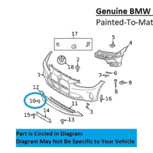 Painted 2021-2024 BMW 4 Series 430 440 Front Tow Hook Cover | Genuine OEM