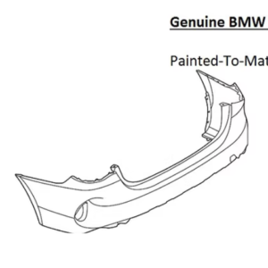 Painted 2021-2024 BMW 4 Series 430 440 Rear Bumper | Genuine OEM
