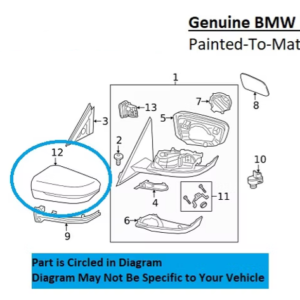 Painted 2021-2024 BMW 4 Series 430 440 Side Mirror Cover | Genuine OEM