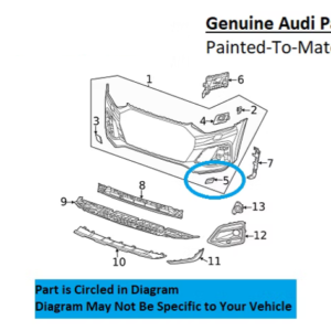 Painted 2021-2026 Audi Q5 Q5 Quattro Headlamp Washer Cover | Genuine OEM