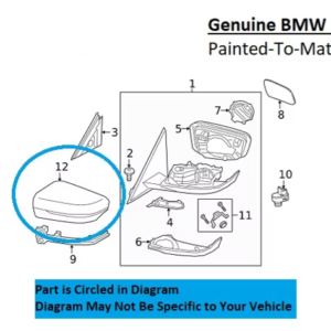 Painted 2021-2026 BMW M4 Side Mirror Cover | Genuine OEM
