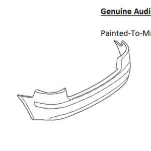 Painted 2006-2008 Audi A3 A3 Quattro Rear Bumper Cover | ​Genuine OEM