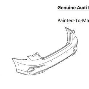 Painted 2022-2024 Audi S3 Rear Bumper | Genuine OEM