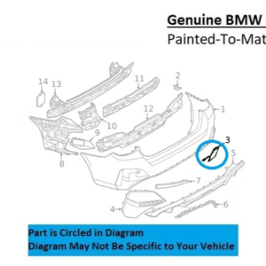 Painted 2022-2026 BMW i4 Rear Tow Hook Cover | Genuine OEM