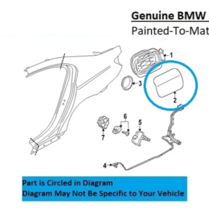 Painted 2023-2024 BMW i7 Charge Door | Genuine OEM