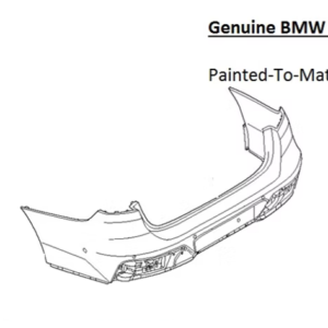 Painted 2023-2026 BMW 7 Series 740 750 760 Rear Bumper | Genuine OEM