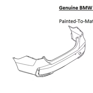 Painted 2024-2026 BMW i5 Rear Bumper | Genuine OEM