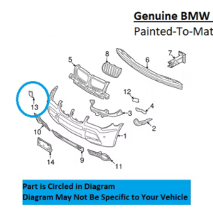 Painted 2007-2010 BMW X3 Front Tow Hook Cover | Genuine OEM